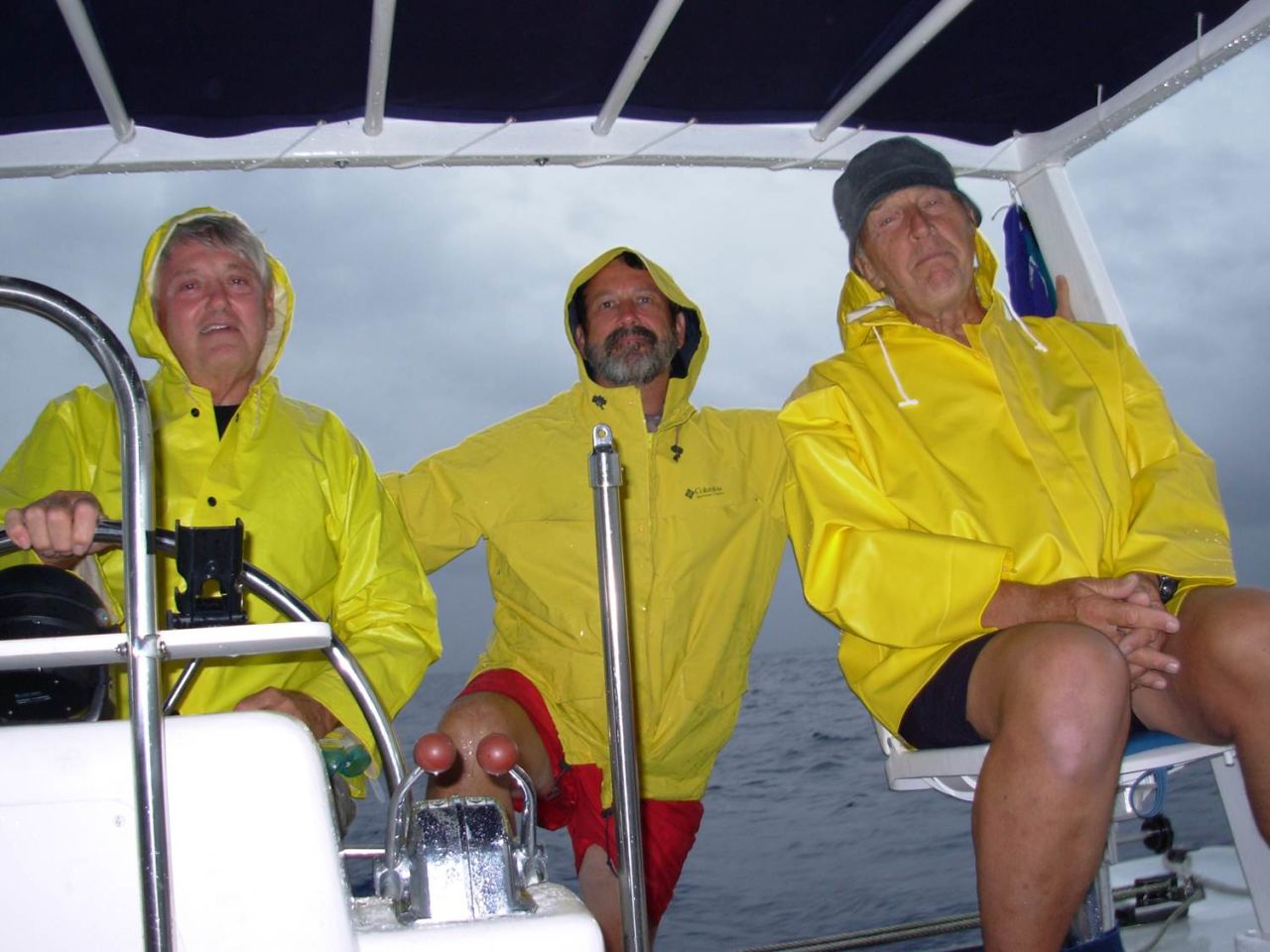Cultra, left, recruited friends Leo Sherman, center, and Joe Strykowski to set sail for an around-the-world journey.