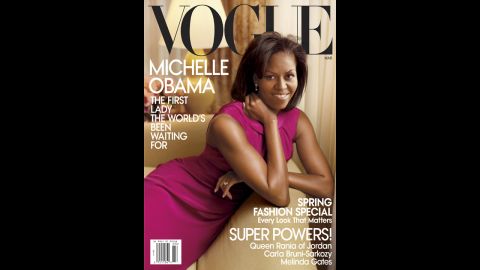 Obama was first on the cover of Vogue in March 2009. 