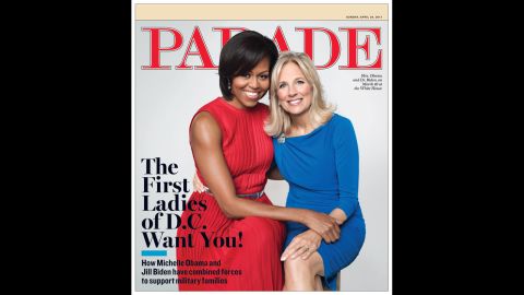 Obama and Jill Biden on the cover of Parade.