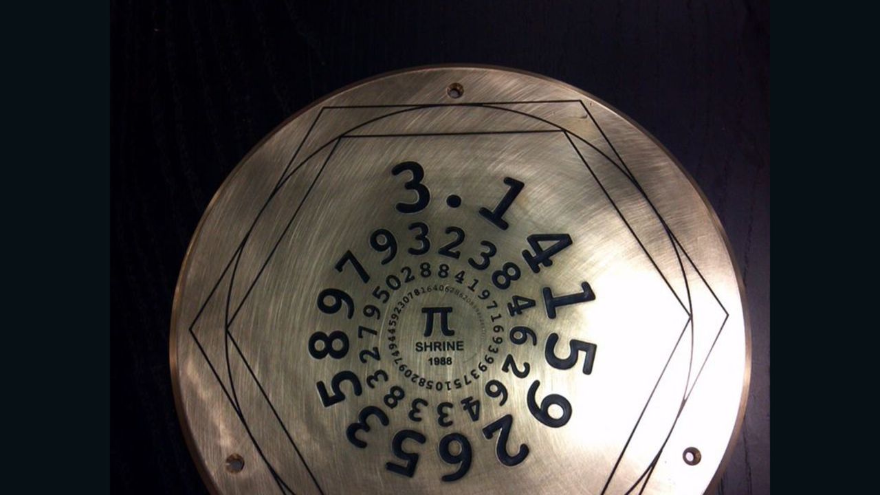 The Exploratorium installed this "pi shrine" in the sidewalk in front of its new location in 2013.