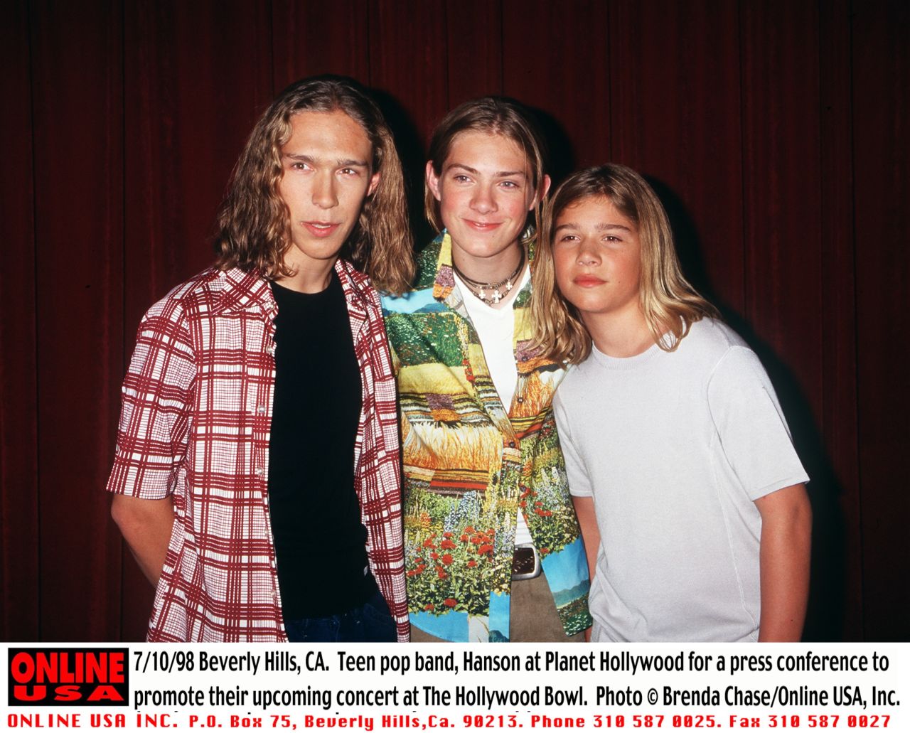 Isaac, Taylor and Zac Hanson achieved heartthrob status shortly after releasing "MMMBop," the first single off their 1997 album "Middle of Nowhere."