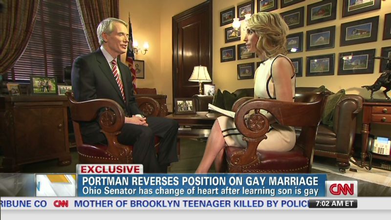 Sen Rob Portman Supports Same Sex Marriage In Exclusive Cnn Interview Cnn