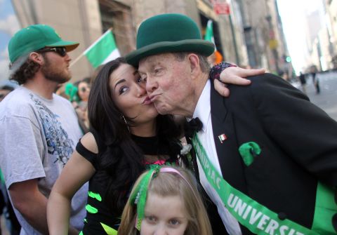 "Kiss me, I'm Irish" is a phrase many St. Patrick's Day revelers use on the holiday. But Irish people have <a href="http://www.digitalhistory.uh.edu/historyonline/irish_am_solidarity.cfm" target="_blank" target="_blank">not always had such a loving reception in this country</a>. When Catholic Irish fled the famine in their country in the mid-1800s and came to the U.S., they were seen by some as poor, uneducated drains on the economy who had the wrong religion. But Catholic Irish immigrants soon became a powerful social group in urban centers, and <a href="http://www.thejournal.ie/readme/is-the-irish-american-vote-still-important-662013-Nov2012/" target="_blank" target="_blank">politicians often sought the support</a> of the "Green machine." 