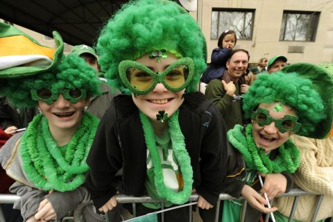 Although <a href="http://www.religionfacts.com/christianity/holidays/st_patricks_day.htm" target="_blank" target="_blank">Irish people traditionally wear shamrocks and the colors of the Irish flag</a> (green, white and orange) on St. Patrick's Day, the rest of the world has embraced wearing green. 