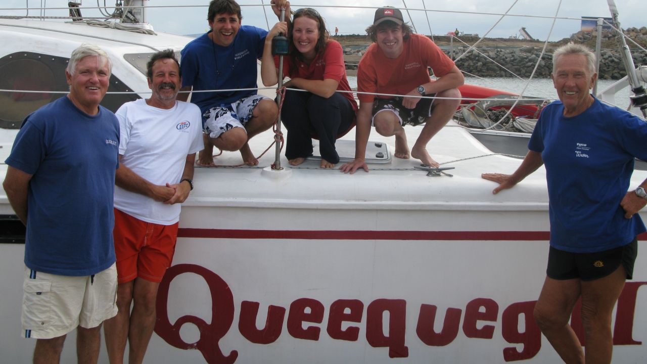 The crew met up with family and friends during their journey.