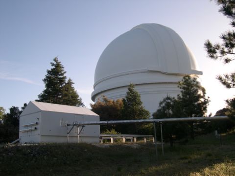 The Palomar Observatory in Southern California is the site of the telescope Schmidt used for his work.