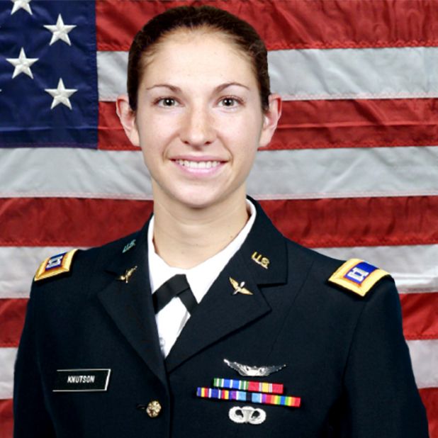 Capt. Sara M. Knutson, 27, of Eldersburg, Maryland. 