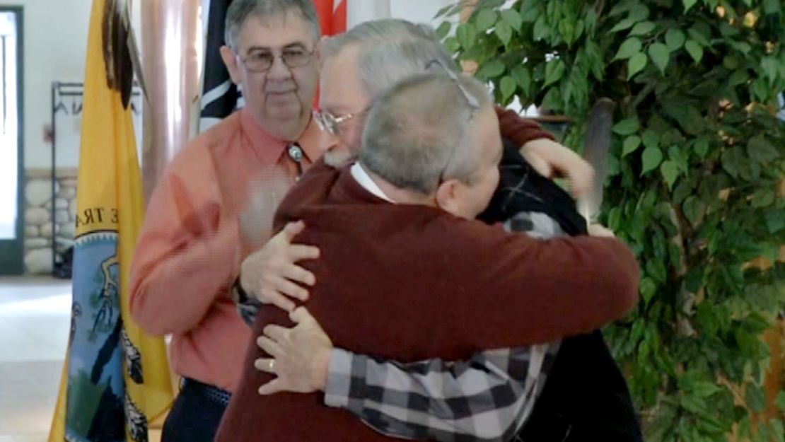 The couple married the same day the tribe began recognizing same-sex marriages.  