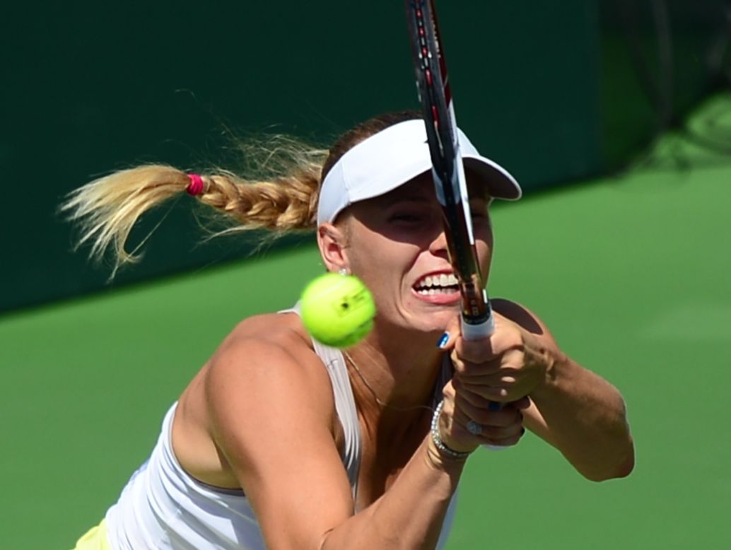 Caroline Wozniacki, currently ranked No.10 in the world, failed to cope with the pace and power of her opponent in the opening stages.