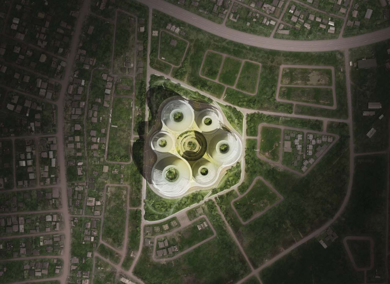 Designed by Italian firm Architect OBR, Hope City will be made up of six towers of different dimensions, including a 75-story, 270 meter-high building that is expected to be the highest in Africa.