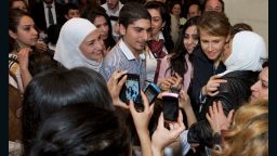 According to the official Facebook page of the Syrian president, his wife (Asma), three children and cousins, took part in an event at the Damascus Opera House for Mother's Day, March 21. 