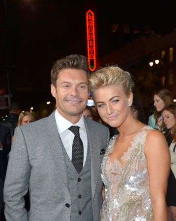 Julianne Hough and Ryan Seacrest decided to take a break in March 2013 after more than two years together, <a href="index.php?page=&url=http%3A%2F%2Fwww.people.com%2Fpeople%2Farticle%2F0%2C%2C20682156%2C00.html" target="_blank" target="_blank">People</a> reported. The duo's busy schedules were to blame, but they plan to stay friends, sources told the magazine.