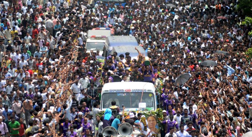 The Kolkata Knight Riders are welcomed back to the city after winning the IPL last year. The 2013 competition begins in April.
