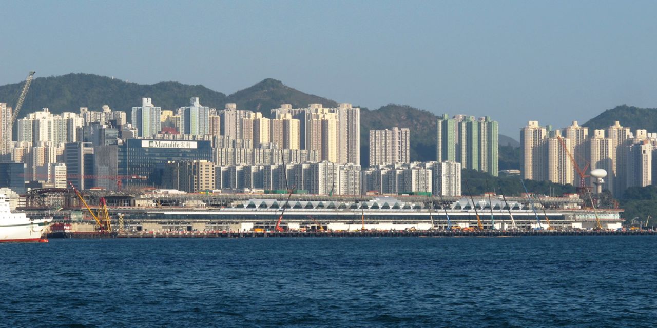 The former airport's runway is now home to Hong Kong's Kai Tak Cruise Terminal.