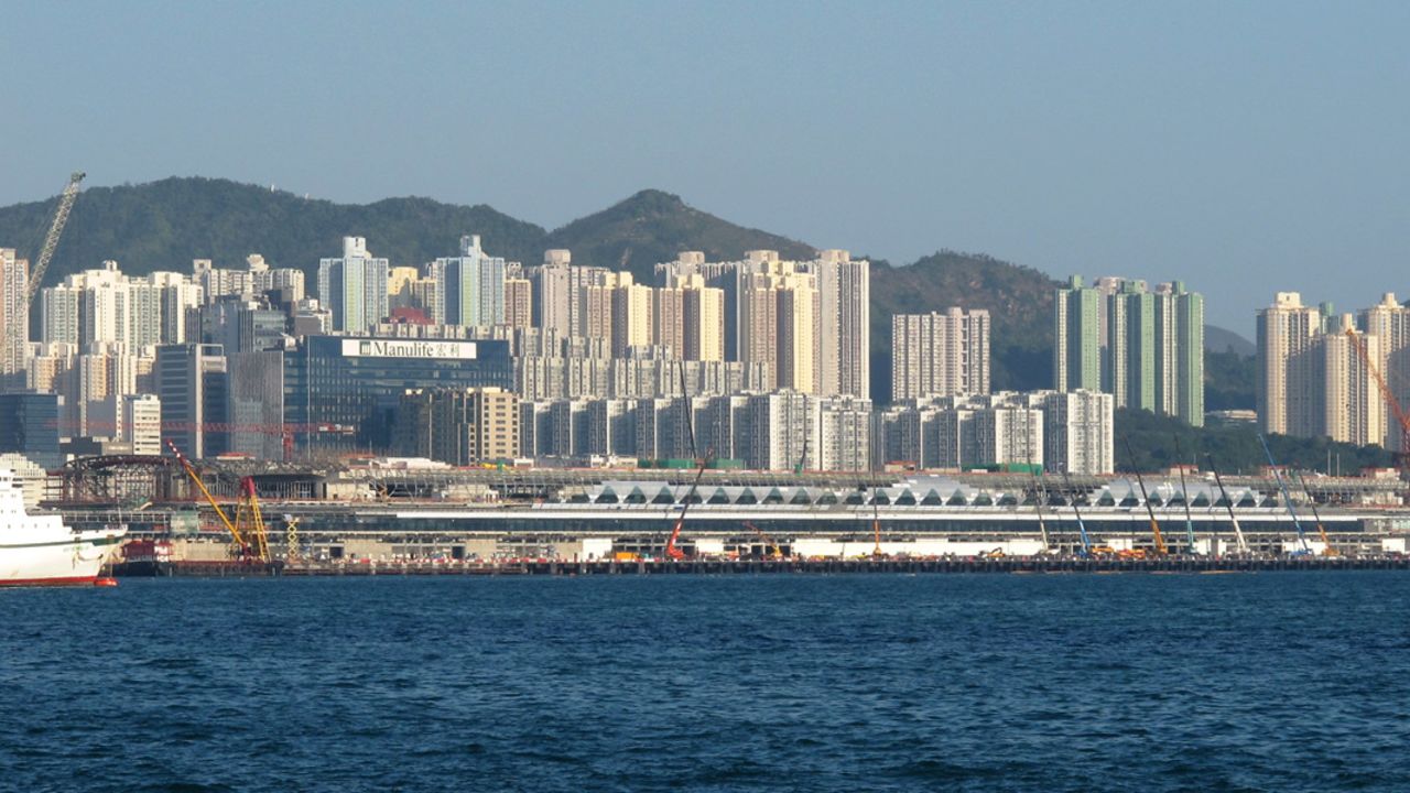 The former airport's runway is now home to Hong Kong's Kai Tak Cruise Terminal.