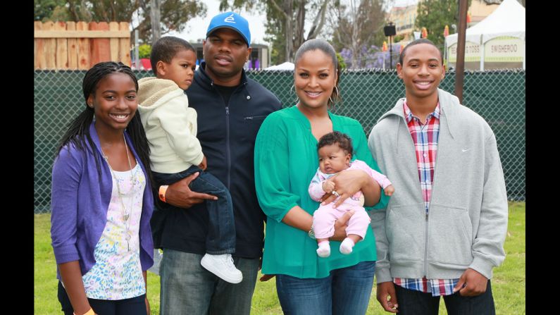 Former NFL player Curtis Conway and middleweight champion Laila Ali, daughter of the boxing legend Muhammad Ali, <a  target="_blank" target="_blank">married in 2007</a>. They met two years previously, when Ali went to a small get-together with a friend at Conway's house. Pictured from left, Lelani Conway, Curtis Conway Jr.,Curtis Conway, Laila Ali, Sydney J. Conway and Kelton Conway attend a charity event in Los Angeles, June 2011.