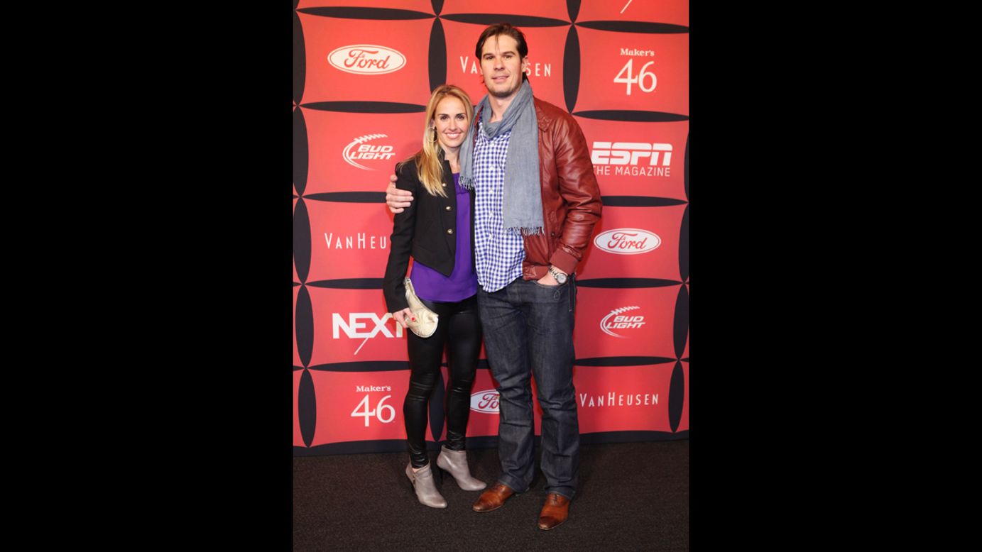 U.S. Soccer defender Heather Mitts married NFL quarterback AJ Feeley in 2010. Pictured, Mitts and Feeley attend ESPN The Magazine's "NEXT" Event on February 3, 2012, in Indianapolis, Indiana.