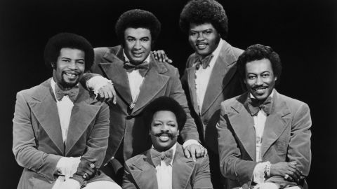 The Spinners in 1977. Clockwise, from left: Pervis Jackson, Billy Henderson, Jonathan Edwards, Bobbie Smith and Henry Fambrough. 