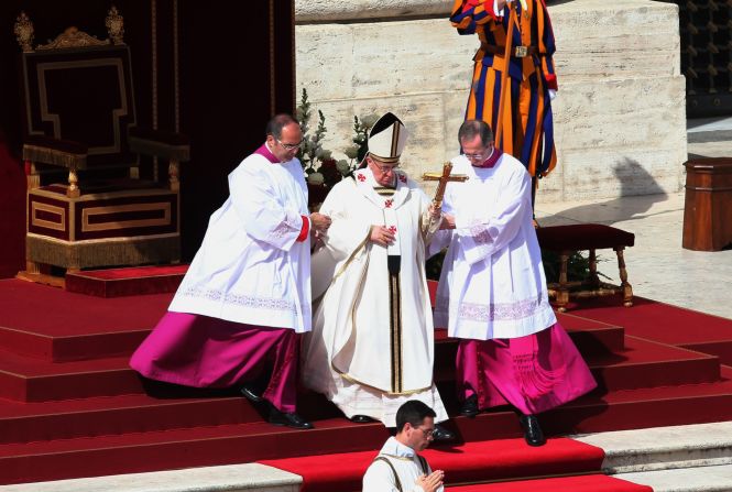 It may be hard to tell at first glance, but not all popes dress exactly alike: there are different articles of clothing for different traditions and seasons. And sometimes a pope will inject their own personal style. Pope Francis, for example, prefers a simple iron cross and plain black shoes that are notably more understated than the red pair favored by his predecessor. We spoke with Father Edward Beck, a CNN contributor and Roman Catholic priest of the Passionist order, to find out more about the pope's wardrobe.<br /><br />To learn more about the history of the papacy, watch the new CNN Original Series, "Pope: The Most Powerful Man in History," Sundays at 10 p.m. ET/PT.