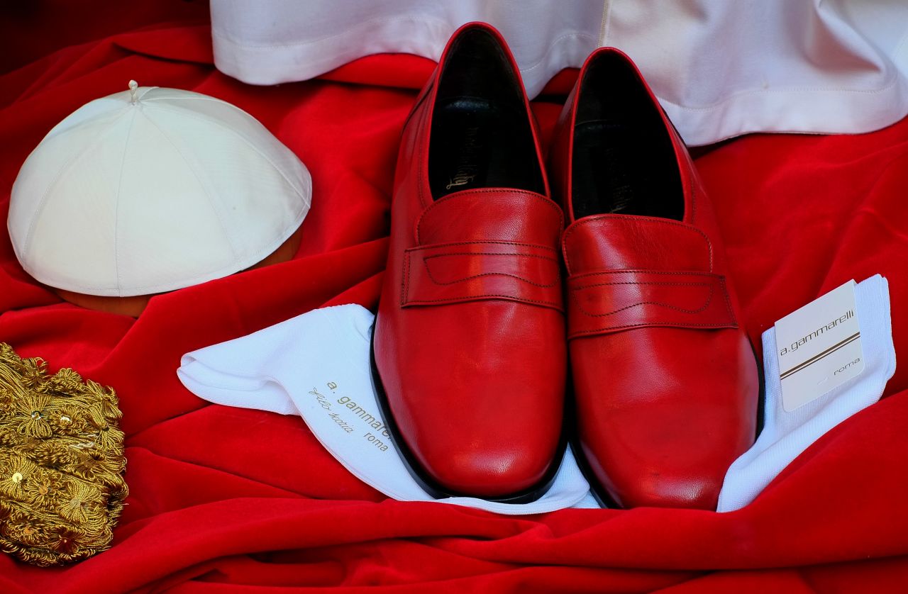 Red shoes are worn by the pope, but not many recent popes have opted for them. Benedict XVI brought them back, Beck said. Some people say the red is symbolic of the blood of martyrs, but that's not necessarily historically accurate, he said.