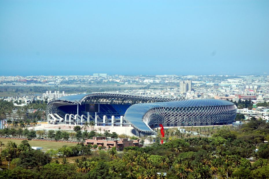 The 8,844 solar panels on Ito's stadium roof generate 1.14 million kilowatts of electricity annually, making the building productive even when it's not in use. The novel design slopes outward at one end and was built using 100% reusable materials. Completed in time for the 2009 World Games, this is a significant work of sustainable architecture. 