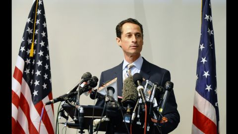 Former Rep. Anthony Weiner, D-New York, resigned from Congress in 2011 after being embroiled for weeks in a sex scandal linked to his lewd online exchanges with women. Weiner announced in May that he was running for mayor of New York City, saying in a video announcing his campaign, "I hope I get a second chance to work for you." Weiner's comeback bid suffered a potential setback Tuesday, July 23, when he acknowledged more sexually tinged exchanges with an unnamed woman. "What I did was wrong," Weiner said in a statement about the newly emerged communications.