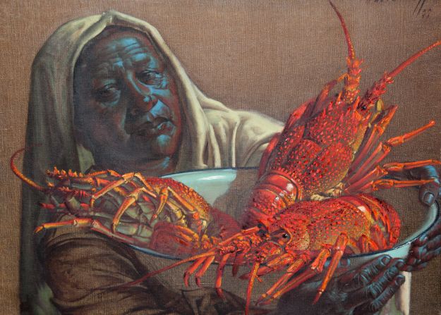 Several of Tretchikoff's lesser-known works, including "Lady with Crayfish" (1951) will also go under the hammer at the sale.