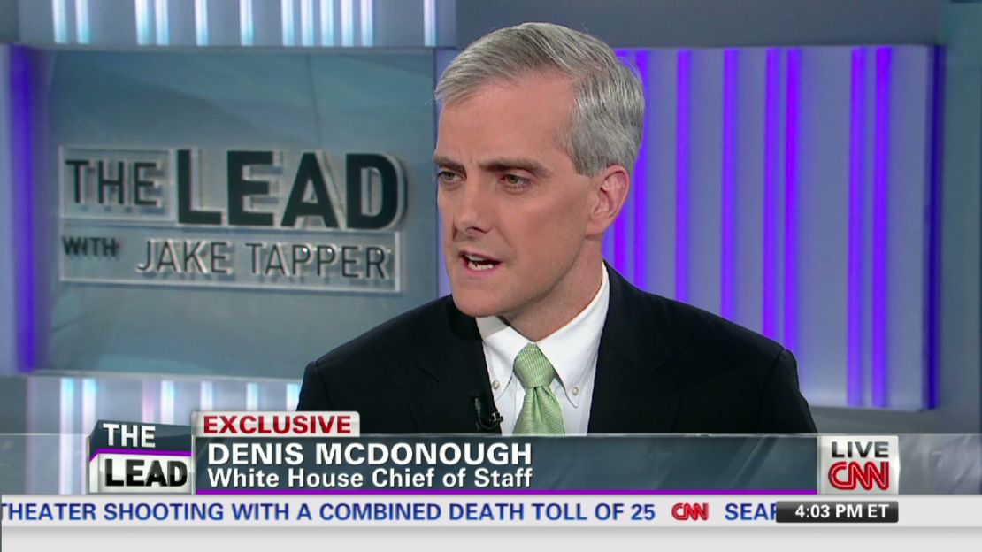 White House Chief of Staff Denis McDonough