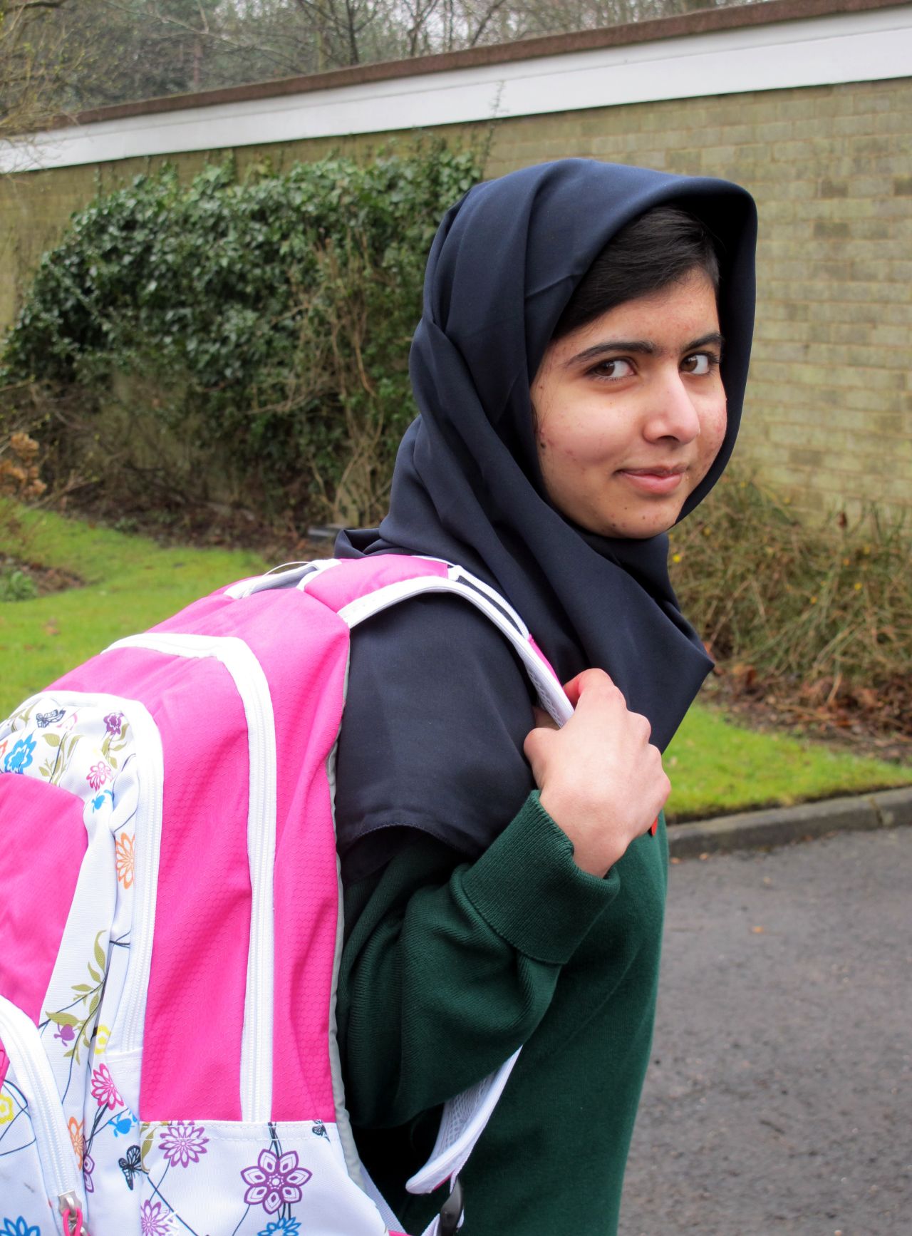 Malala returns to school at Edgbaston High School for Girls in Birmingham, England, on March 19, 2013. She said she had "achieved her dream."
