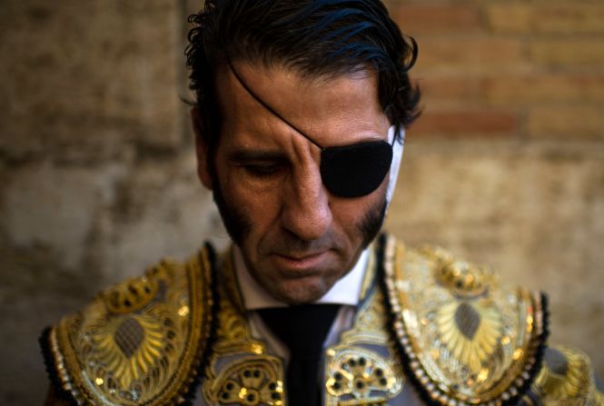 Bullfighter Juan Jose Padilla looks contemplative before a fight on March 18.