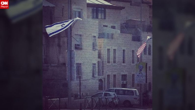 Israeli and U.S. flags flying side-by-side can be seen all across Jerusalem with banners boasting of the "unbreakable alliance" with the United States.