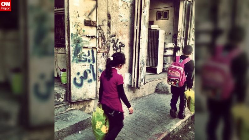 Children walk home from school in Gaza. In addition to Israel, Obama is also visiting the West Bank and Jordan, but not Gaza.