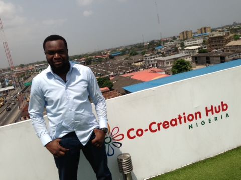 Founder 'Bosun Tijani says it has a strategic location, sitting between the University of Lagos, a design school and 20 tech start-up companies.