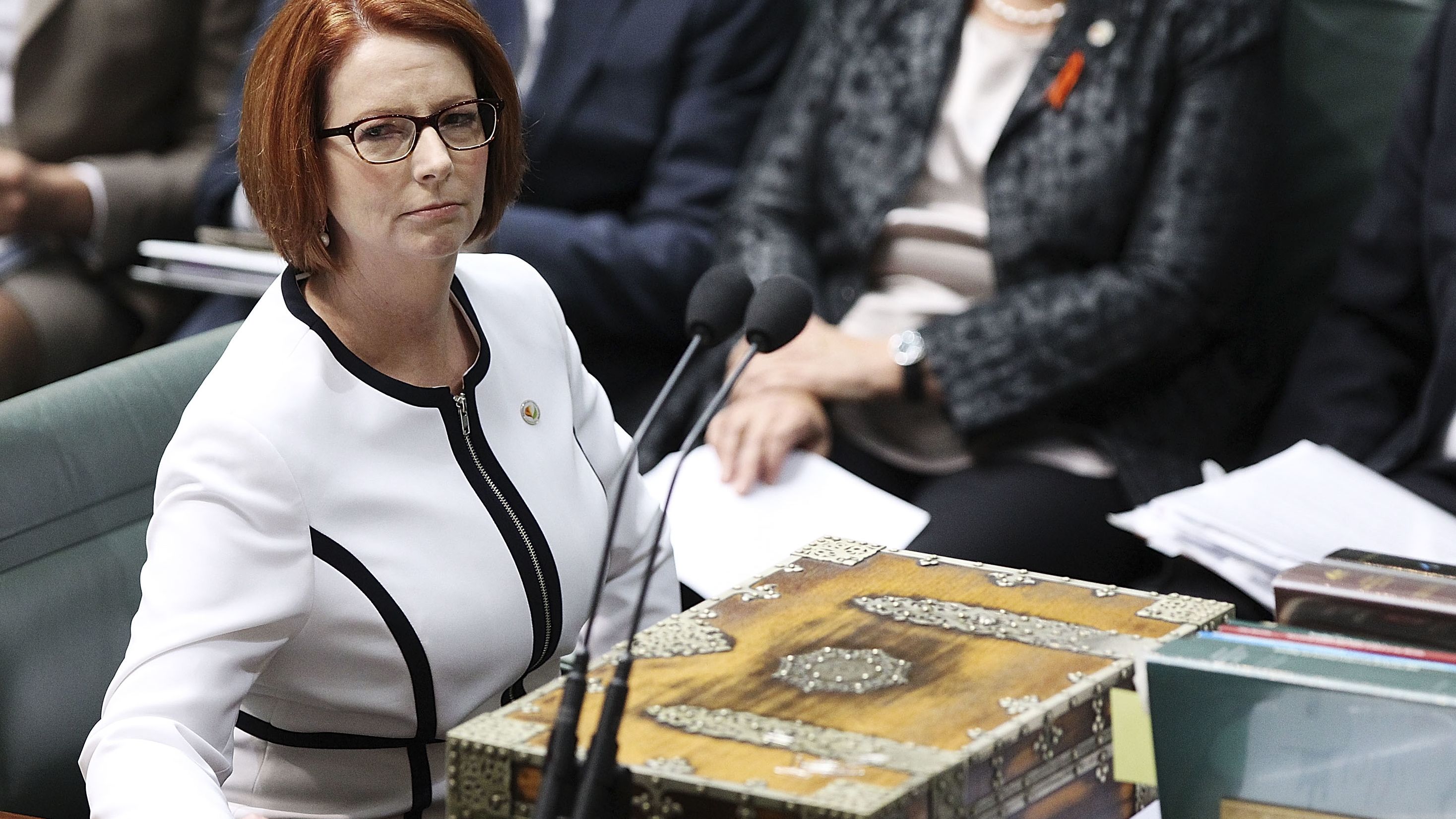 Prime Minister Julia Gillard during House of Representatives question time on March 21, 2013 in Canberra, Australia.