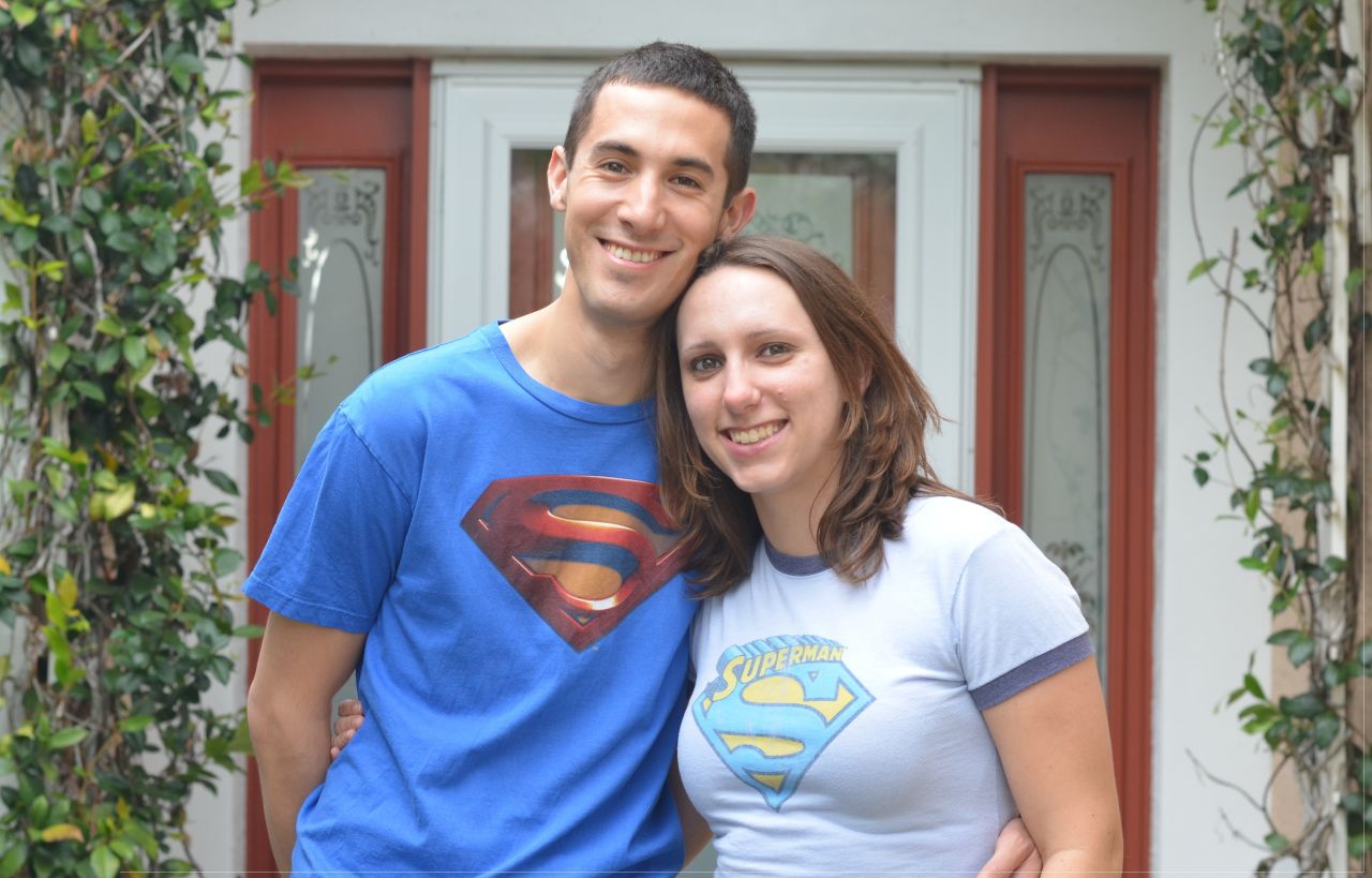 <a href="http://ireport.cnn.com/docs/DOC-932419">Rachel Lau</a> met her husband Chad while waiting in line at a Superman convention. They were both wearing Superman T-shirts at the time. On their wedding day, she says Chad decided to wear his Superman shirt underneath his tuxedo to honor their special connection.
