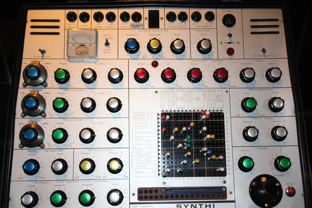 This AKS synthesizer was used while recording "Low," "Heroes" and "Lodger" and was an important part of the electronic sound on those albums. Eno gave it to Bowie in 1999 with a letter, which read: "Look after it. Patch it up in strange ways -- it's surprising that it can still make noises that nothing else can make."
