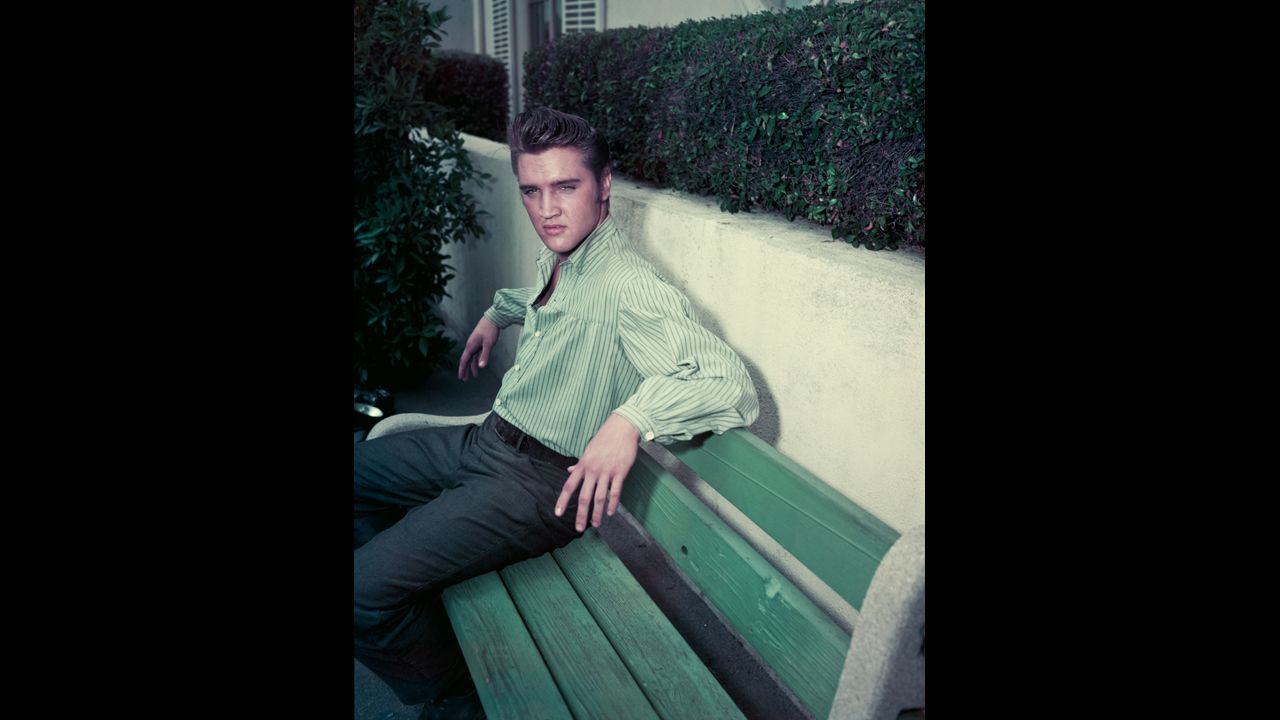 Elvis Presley's rock 'n' roll reign as a heartthrob had an edge of the risque. Seen here about 1957, Presley stole the hearts of fans on stage and on screen, no doubt in part because of those swiveling hips.