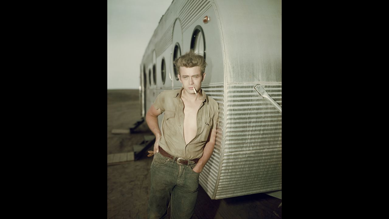 The name James Dean has become synonymous with youthful male cool. The actor, seen here about 1955, set the mold for teen heartthrobs with his brooding but pristine looks, coiffed hair and specific style.
