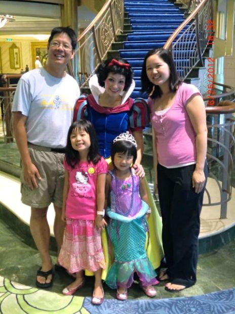 Edward and Harriet Yu and their two daughters love the "top notch entertainment" and the character encounters they had on their latest Disney cruise. 