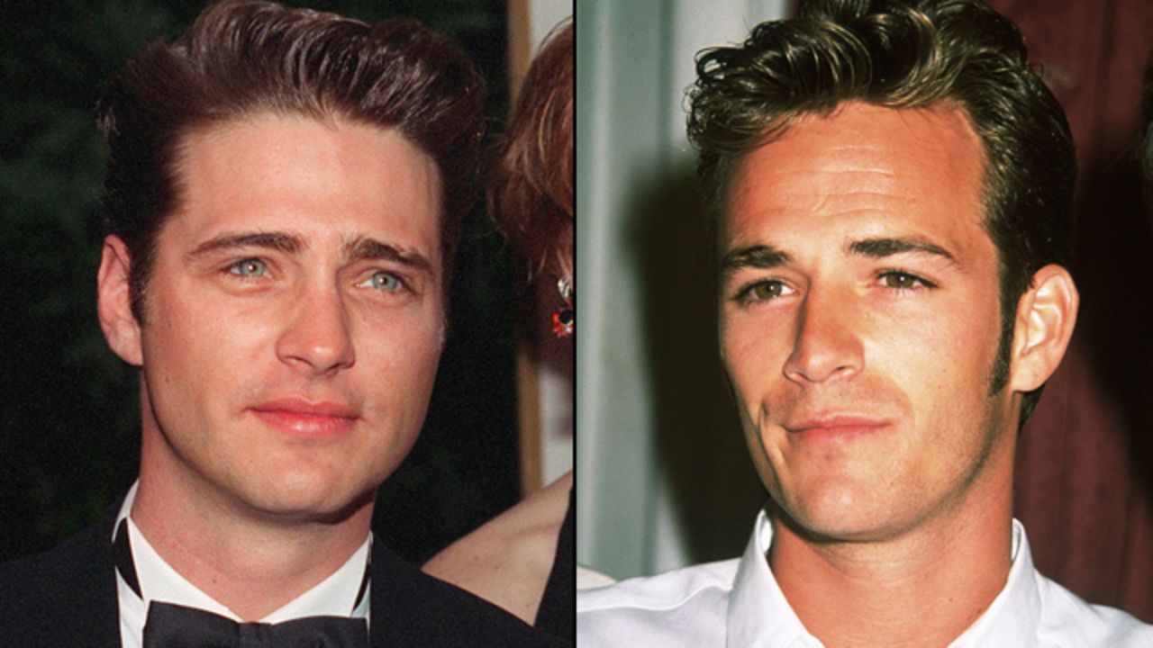 With their lush hair and chiseled features, Jason Priestley and Luke Perry made "Beverly Hills, 90210" appointment viewing. Each played an archetype of the teen idol world: Priestley was the saintly Brandon Walsh, while Perry was bad boy Dylan McKay.