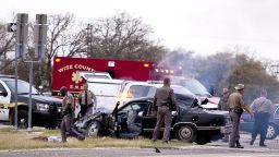 Photos of a firey crash scene in Texas after a high speed chase that may be related to Colorado dept of corrections Tom Clements who was shot and killed March 19 at his home.