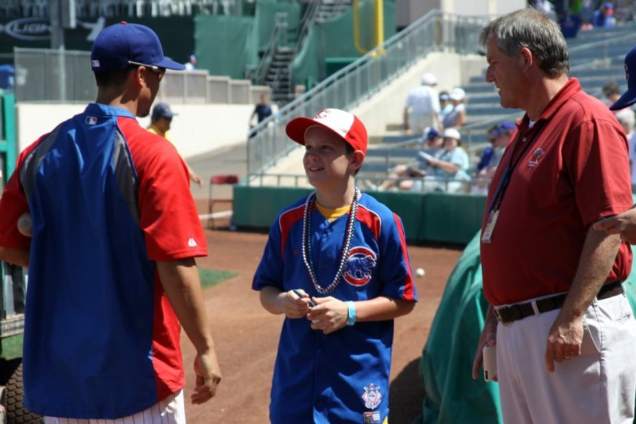 Grownups and children alike can chat up some of their favorite players.