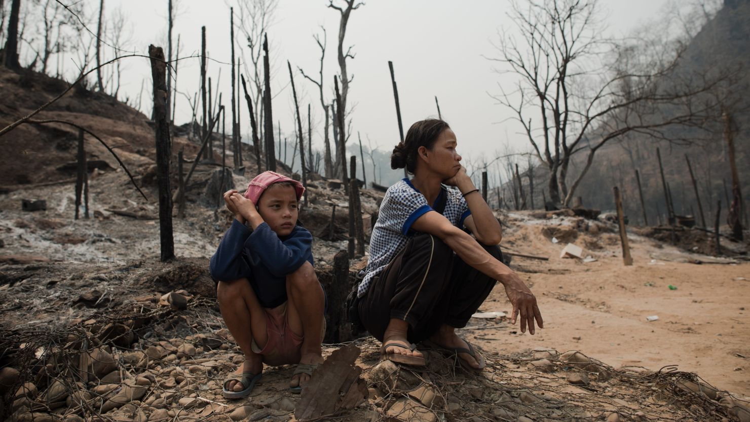 More than 100 people were injured in the fire, which destroyed about 400 homes at the Mae Surin camp.