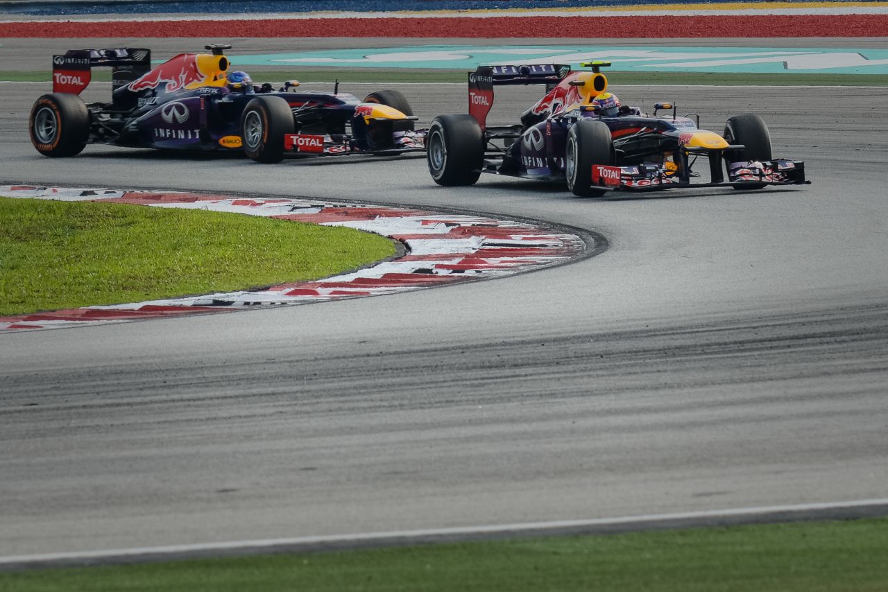 Webber had led after coming out of his final pit stop with 13 laps to go in Sepang, but Vettel claimed victory after defying team orders to overtake while the Australian was following instructions to conserve his car.