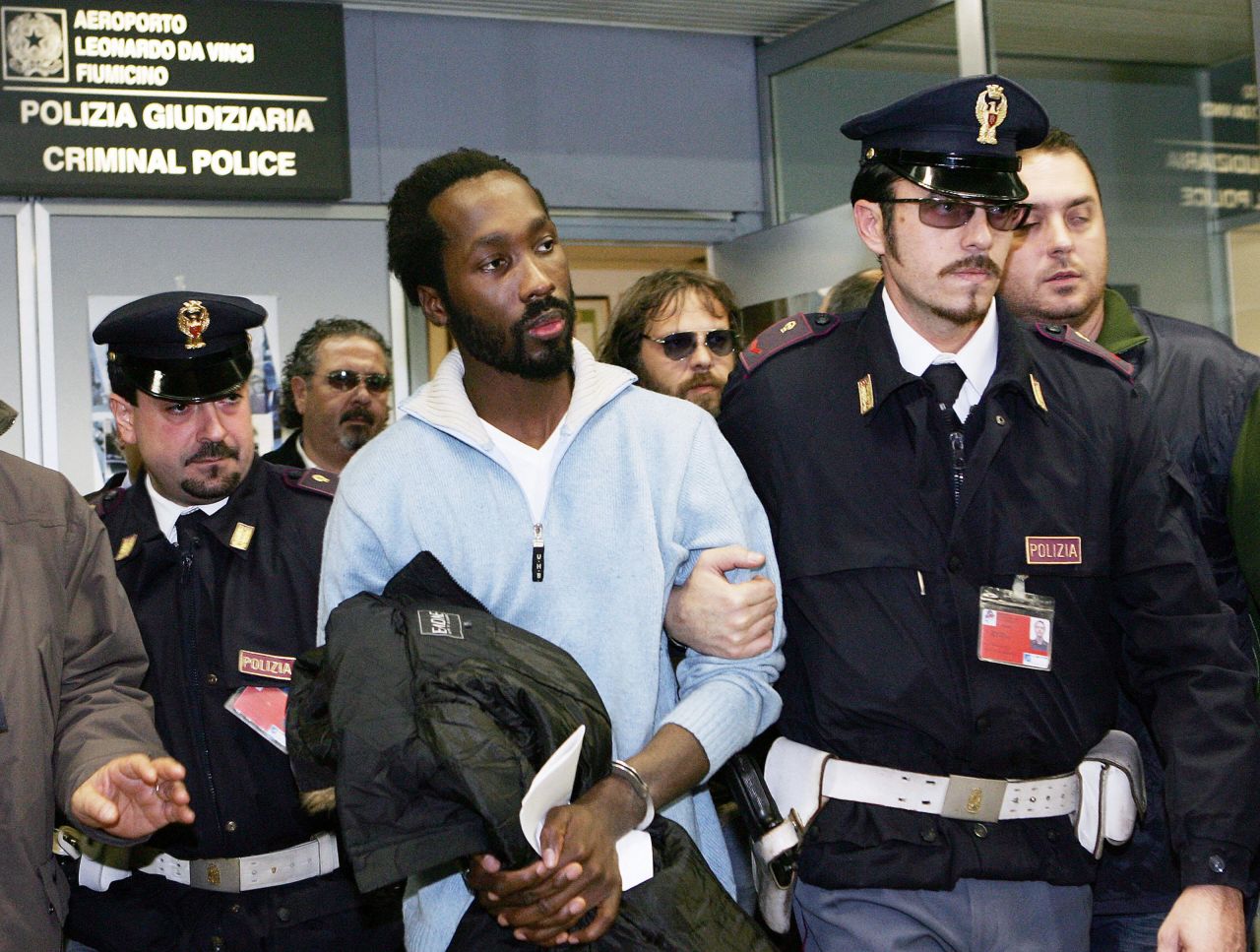 Rudy Hermann Guede, an Ivory Coast native raised in Perugia, was convicted separately from Knox and Sollecito and is now serving 16 years. Guede admitted to being with Kercher on the night she died, but said he didn't kill her. Both Knox and Sollecito argued that he was the killer, and Guede suggested the couple took Kercher's life.