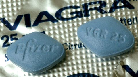 A picture dated 9 September 2003 shows viagra pills in Karlsruhe, Germany. An international network of smugglers has been uncovered by the public attorneys office in Stuttgart. Among the most popular things dealt with was Viagra. Photo: Uli Deck DPA/LANDOV   Photographers/Source: ULI DECK/DPA /Landov 