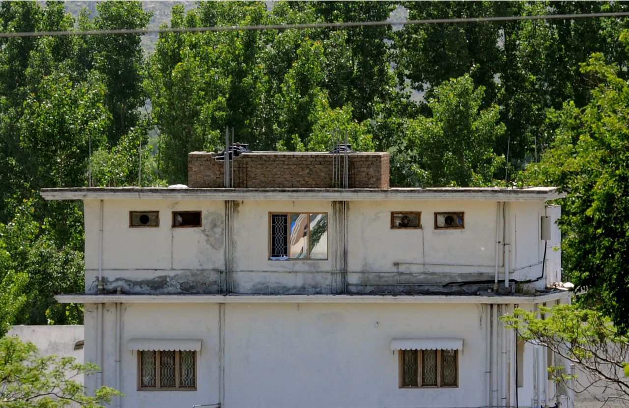 A closer view of one of the buildings in the compound is seen on May 7, 2011.