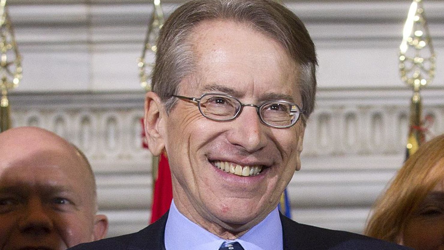 Italy's foreign minister Giulio Terzi (center), pictured in February, resigned on Tuesday.