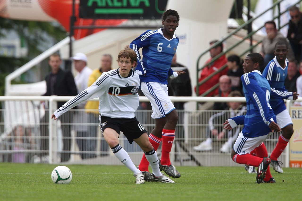 In 2009, current France international Paul Pogba, pictured center, played in the Montaigu tournament for France.