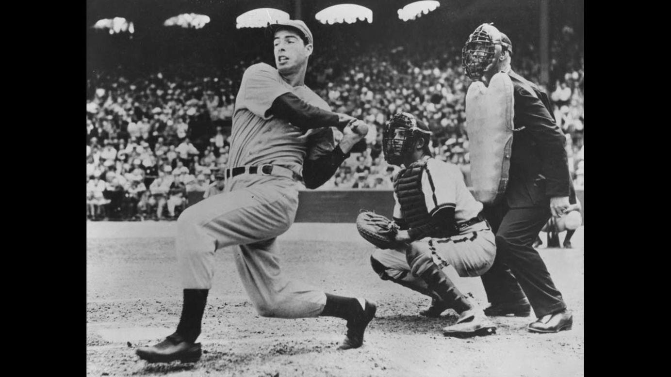 Joe DiMaggio's magical 56-game hit streak in 1941 still stands and helped cement him as a legend in not only baseball, but American lore. 